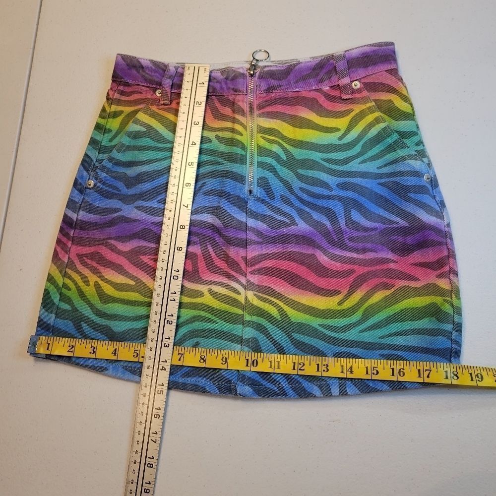 Signature8 Multicolor Zebra Print Skirt - Picture 11 of 11